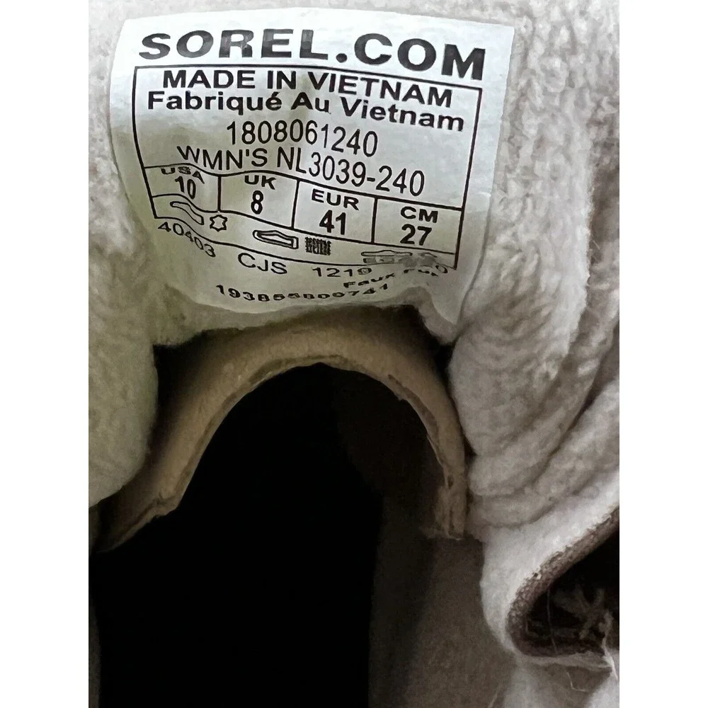 SOREL Explorer Joan‎ Ash Brown Winter Boots Women’s Size 10